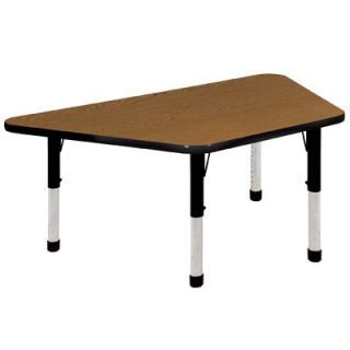 ECR4Kids 30 x 60 Trapezoid Activity Table in Maple ELR 14119