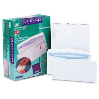 Quality park Security Tinted Envelope with Label Impressions