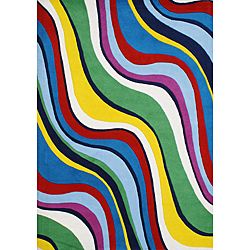 Hand tufted Multi color Wool Rug (8 X 10)
