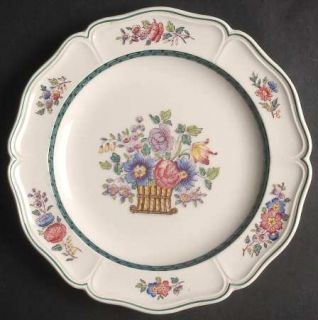 Wedgwood Floral (Scallop) Salad Plate, Fine China Dinnerware   Multicolor Flower