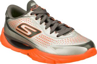 Womens Skechers GOmeb KRS   Silver/Coral Training Shoes