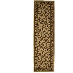 Halle Antique Ivory Area Rug (23 X 77) (OlefinPile Height 0.4 inchesStyle TransitionalPrimary color IvorySecondary colors Red, green, bluePattern FloralTip We recommend the use of a non skid pad to keep the rug in place on smooth surfaces.All rug si