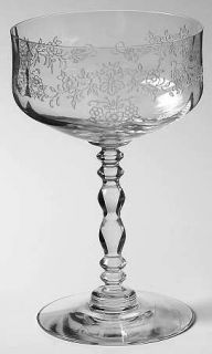 Fostoria Serenity Clear Champagne/Tall Sherbet   Stem #6127, Etch #35,Clear