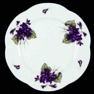 Shelley Violets (Dainty) Salad Plate, Fine China Dinnerware   Dainty Shape,Viole