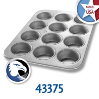 Chicago Metallic Jumbo Muffin Pan, Holds (12) 7 oz, Aluminized Steel