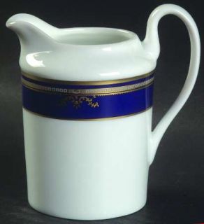 Woodmere Titanic Creamer, Fine China Dinnerware   Stratford, Gold Decor On Cobal