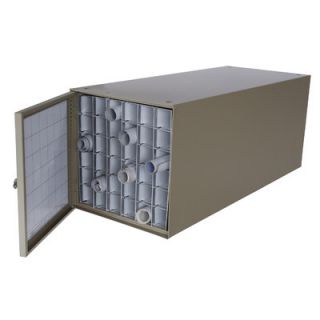 Adir Corp Stackable Steel Roll File with 36 Compartments for Blueprints 630
