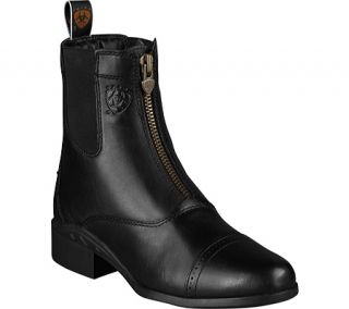 Womens Ariat Heritage III Zip Paddock   Black Upgraded Full Grain Leather Boots
