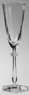 Baccarat Arcade Fluted Champagne   Optic Bowl, Multi Sided Stem & Foot