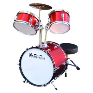Schoenhut Toy Drum Set   Red/White