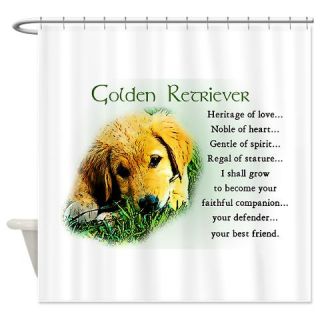 Golden Retriever Shower Curtain  Use code FREECART at Checkout