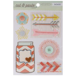 Cut and Paste Presh Bits and Pieces Layered Stickers 5 X7  Inspired