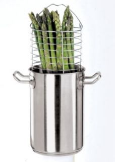 World Cuisine 5 qt Asparagus Steamer w/ Basket & Lid, Stainless