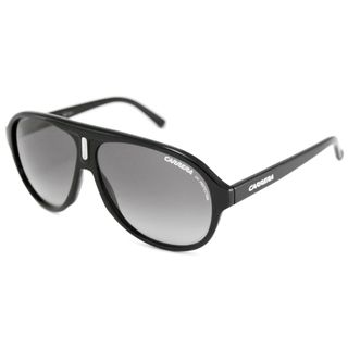 Carrera 38 Mens/ Unisex Black/grey Gradient Aviator Sunglasses