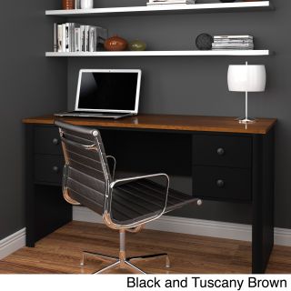 Bestar Somerville Executive Desk With 2 Pedestals