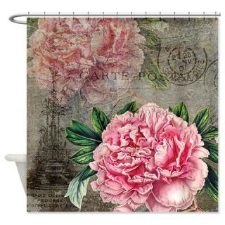  Vintage Peonies French Shower Curtain  Use code FREECART at Checkout