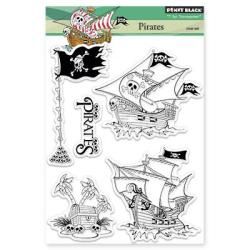 Penny Black Clear Stamps 5 X6.5 Sheet  Pirates