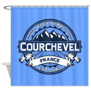  Courchevel Blue Shower Curtain  Use code FREECART at Checkout