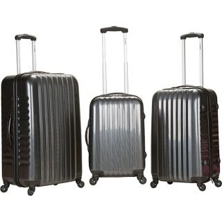 Rockland Vernon Lightweight Carbon 3 piece Hardside Spinner Upright Luggage Set (CarbonMaterial ABSWeight 28 inch upright (11 pound), 24 inch upright (9.4 pound), 20 inch upright (7.2 pound)Wheeled YesWheel type 360 degree multi directional spinner wh