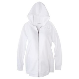 Liz Lange for Target Maternity Long Sleeve Hooded Sweatshirt   White L