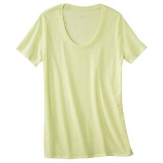 Mossimo Womens Plus Size Scoop Neck Tee   Green 2