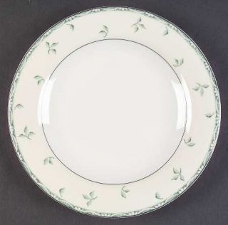 Royal Doulton Linen Leaf Salad Plate, Fine China Dinnerware   Expression,White L