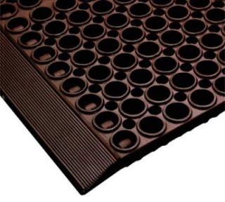 NoTrax San Eze II Grease Proof Floor Mat, 39 x 58 1/2 in, 7/8 in Thick, Red