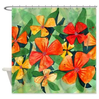  Tropical Flower Splash Shower Curtain  Use code FREECART at Checkout