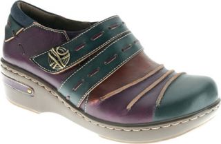 Womens Spring Step Sherbet   Blue Multi Leather Casual Shoes