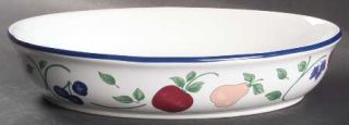 Princess House Orchard Medley 10 Oval Vegetable Bowl, Fine China Dinnerware   F