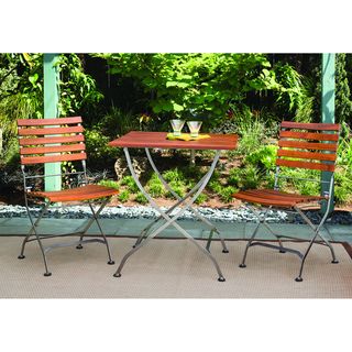 Phat Tommy Galleria Square Table W/ Galleria Folding Chairs