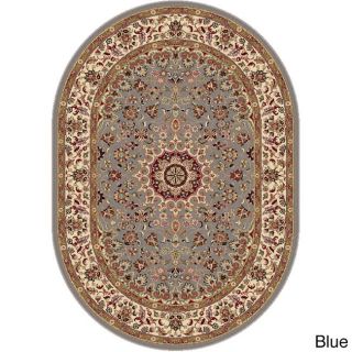 Rhythm 105390 Oval Transitional Area Rug (67 X 96) (Varies based on option selectedSecondary Colors Beige, black, green, blueShape RectangularTip We recommend the use of a non skid pad to keep the rug in place on smooth surfaces.All rug sizes are appro