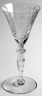 Morgantown Saranac (Stem 7690) Wine Glass   Stem #7690, Etched Bird Design