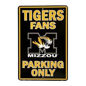 Missouri Tigers Parking Sign