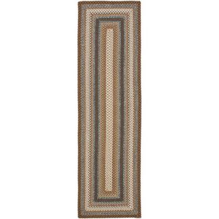 Hand woven Country Living Reversible Brown Braided Rug (23 X 8)