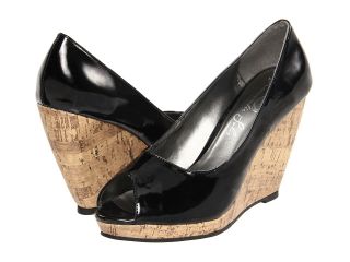 Romantic Soles Kalista Womens Wedge Shoes (Black)
