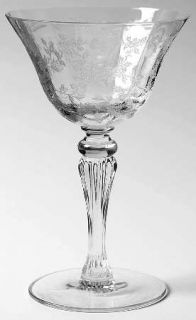 Tiffin Franciscan Cerice Champagne/Tall Sherbet   Stem #15071, Etched No Beads