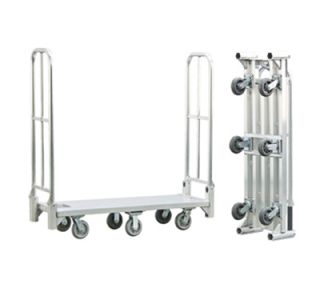 New Age Bulk Delivery Cart w/ Single Platform & (6)8x2 in Platform Casters, 18x63x61 in