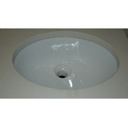 Oval White Ceramic Undermount Sink (WhiteClassic oval design made with a beautiful white finishMounting hardware and drain not includedShips in one (1) boxArrives assembled )