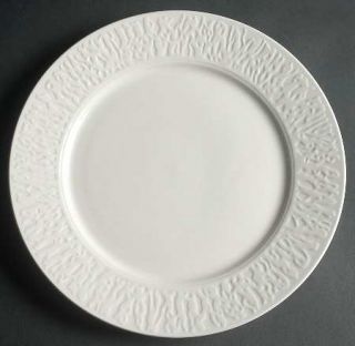 Oneida Reef 12 Chop Plate/Round Platter, Fine China Dinnerware   All White,Embo