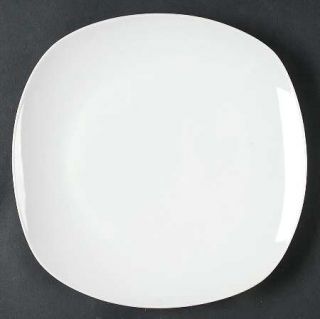 Tabletops Unlimited Quinto Dinner Plate, Fine China Dinnerware   All White Porce