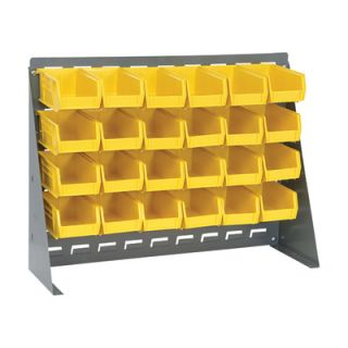 Quantum Storage Bench Rack with 24 Bins   27in.L x 8in.W x 21in.H Rack Size,