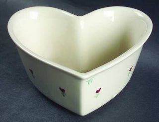 Hartstone Provincial Posy 6 Inch Heart Shaped Bowl, Fine China Dinnerware   Maro