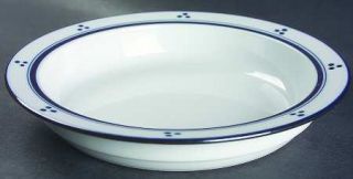 Dansk Fredriksborg Blue (Japan)  Rim Soup Bowl, Fine China Dinnerware   Japan, B