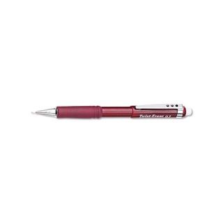 Pentel Twist erase Iii Burgundy Mechanical Pencil (BurgundyWeight 1 ouncesModel PENQE517BPack of One (1)Pocket Clip YesRefillable YesRetractable NoPoint Size 0.7 mmEraser YesLead Degree HBDimensions 5.5 inches high x 0.5 inches wide x 0.3 deep 0