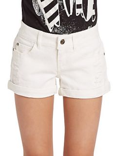 DKNY Girls Rockaway Shorts   Snow White