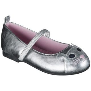 Toddler Girls Genuine Kids from OshKosh Derika Ballet Flat   Silver 8