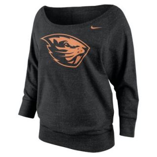 Nike College Lazy Day Crew (Oregon State) Womens Shirt   Black