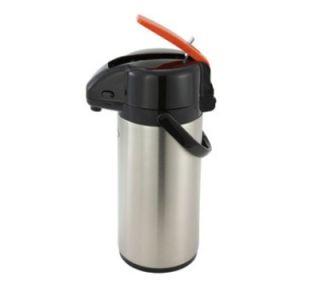Winco 2.5 L Vacuum Server w/ Stainless Body & Liner, Decaf Lever Top
