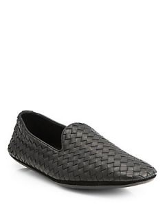 Bottega Veneta Intrecciato Foulard Leather Slippers  Bottega Veneta Shoes